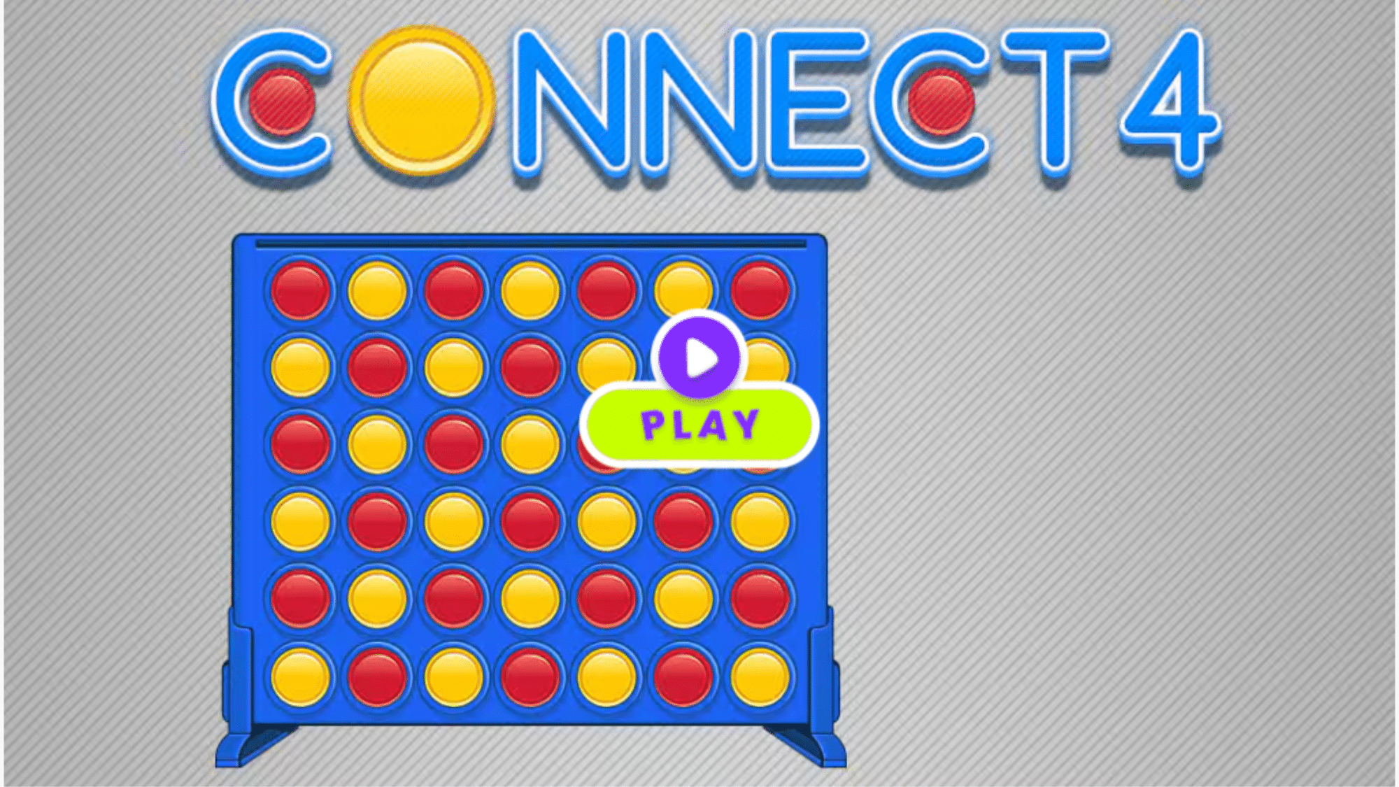 connect 4 game with red and yellow discs arranged on a vertical grid
