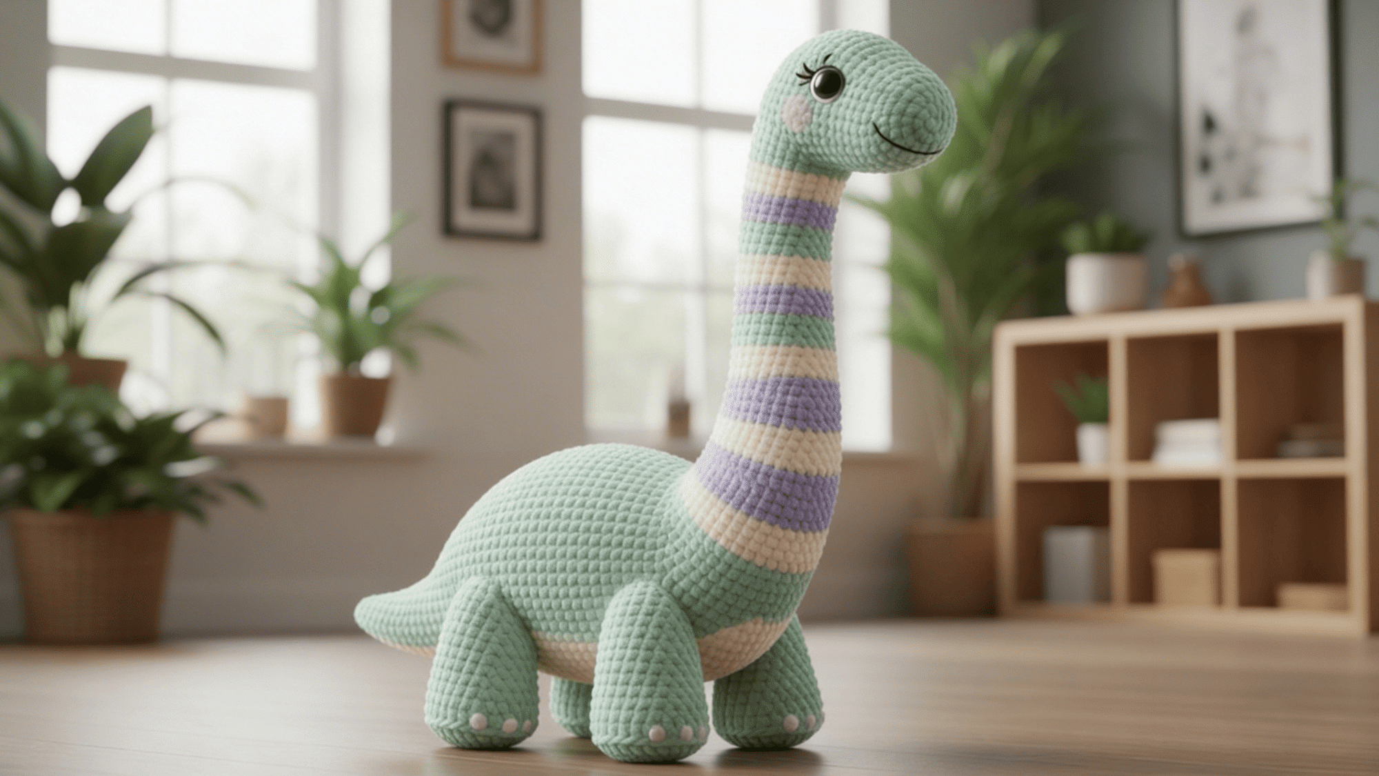 cute long neck dino