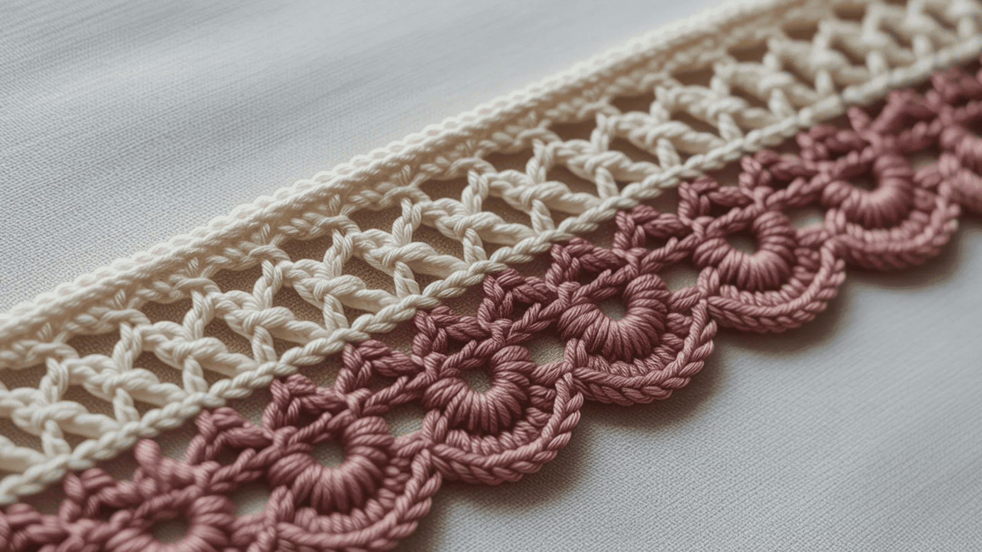 simple lace crochet border