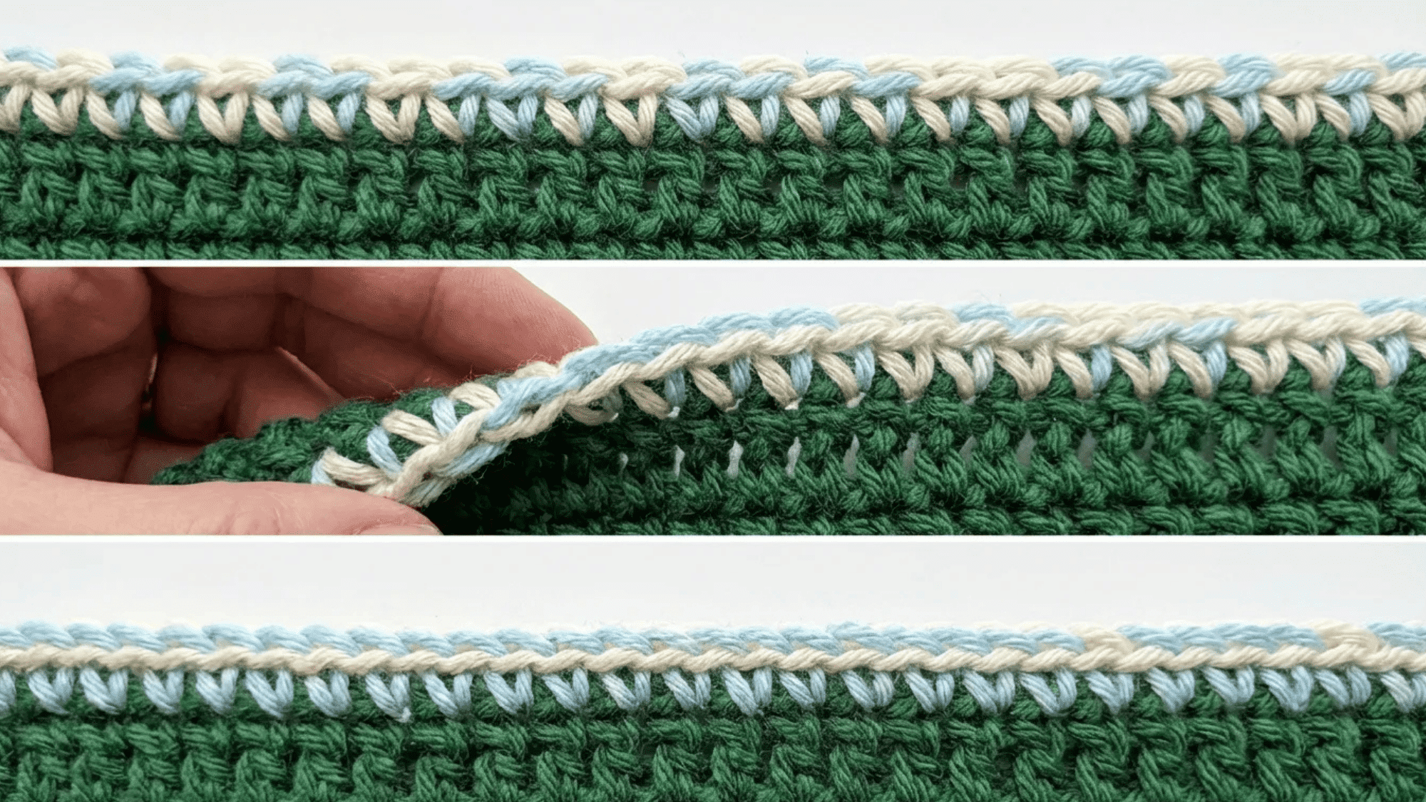 slip stitch crochet border