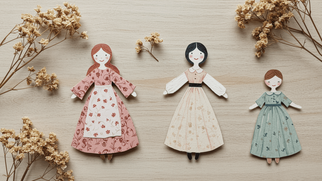 How to Make a Paper Doll: Easy DIY Tutorial - Occasionally Crafty