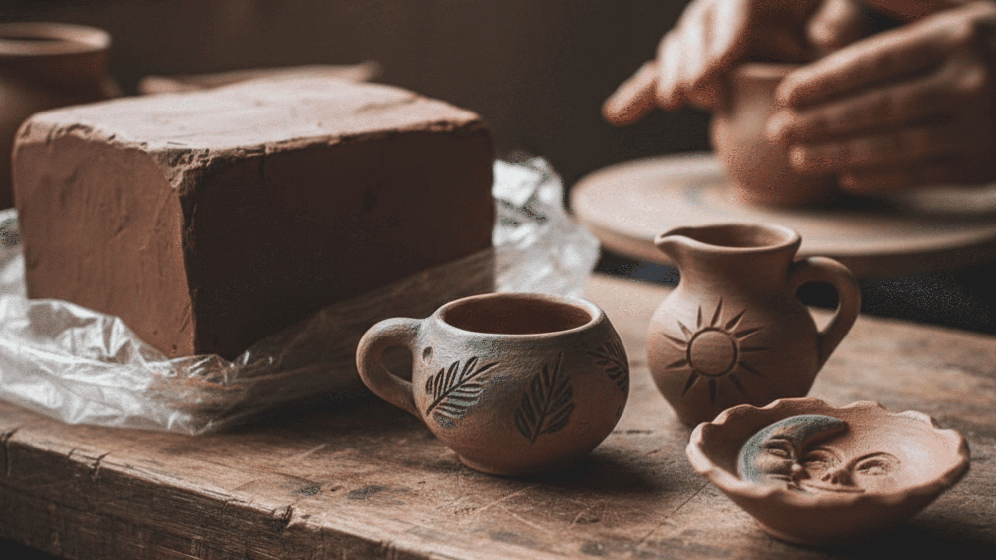 traditional pottery clay