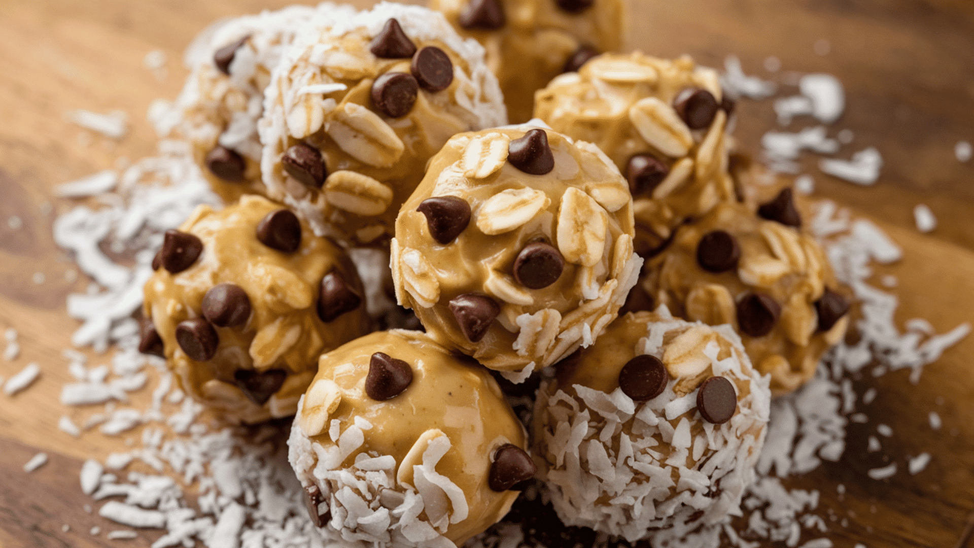 no-bake oat energy balls made with peanut butter and honey for a quick snack