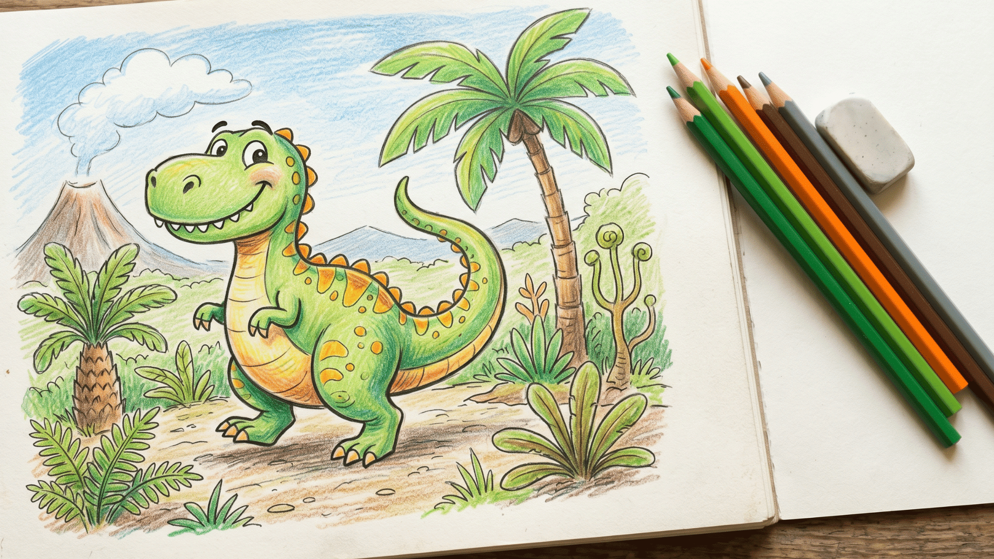 realistic sketch file drawing of a cartoon dragon made with sketch