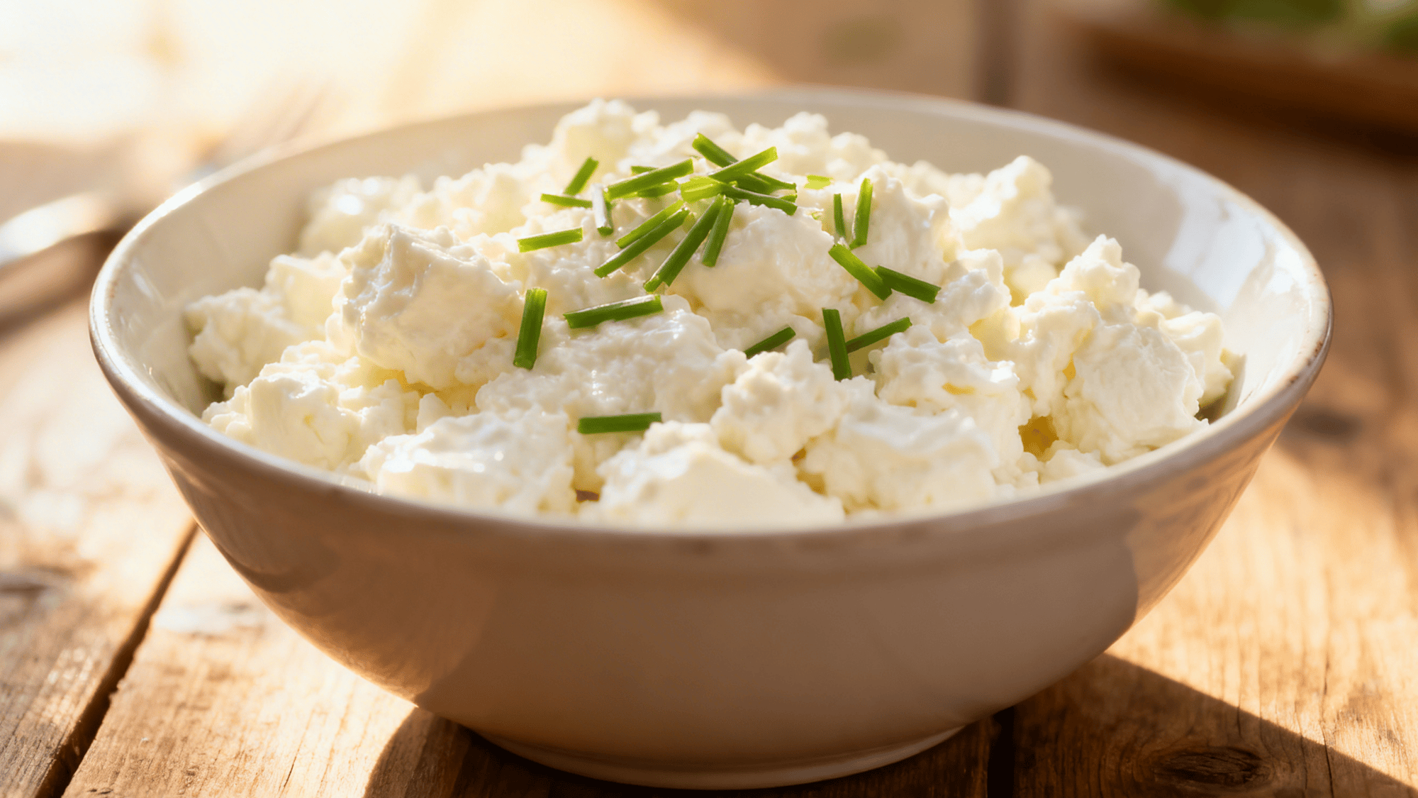 a cottage cheese bowl on the table