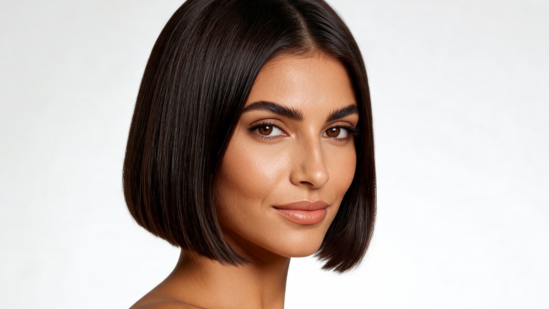 classic bob haircut with thick straight hair clean edges and a timeless polished shape