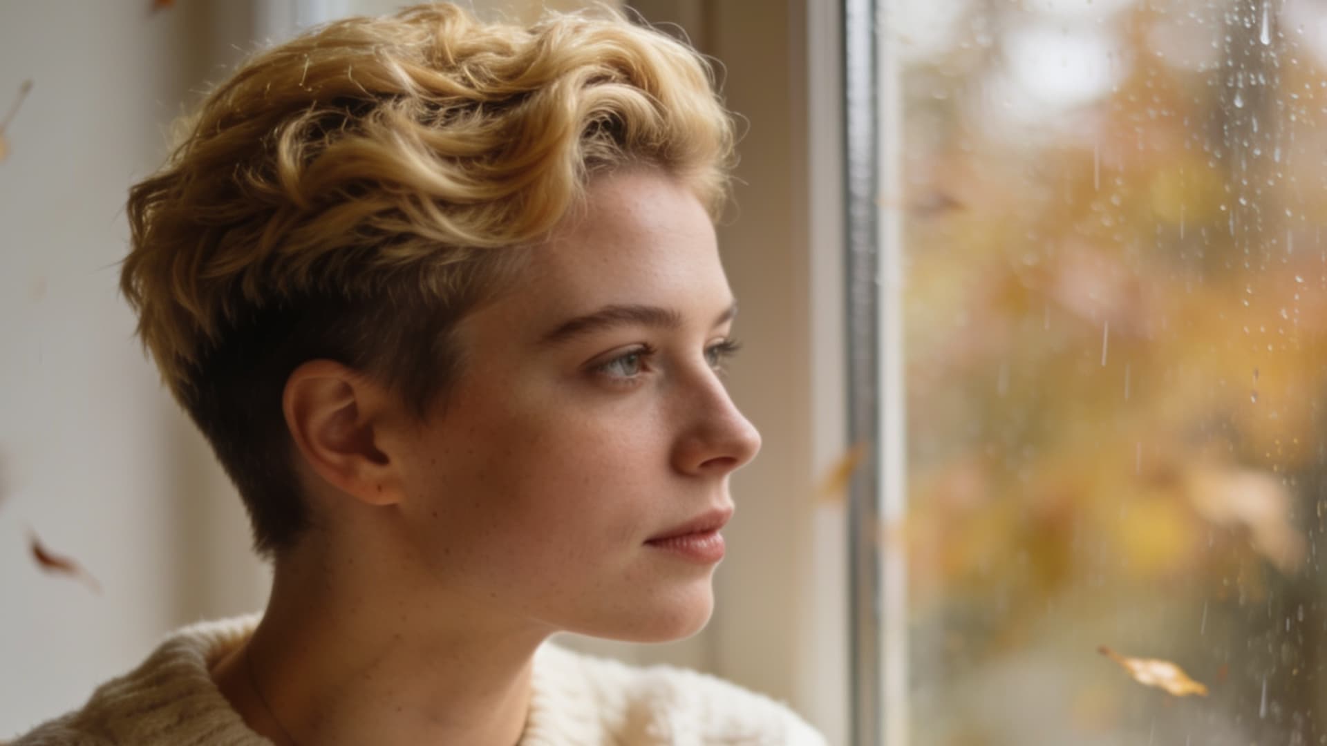 textured french crop haircut with short layered top and natural tousled finish