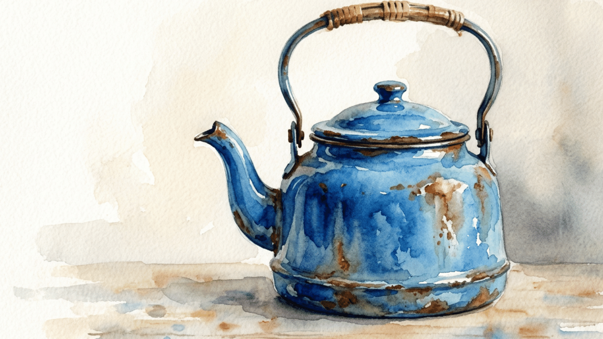 charming ceramic teapot painting with smooth curves simple shapes and a soft pastel color palette