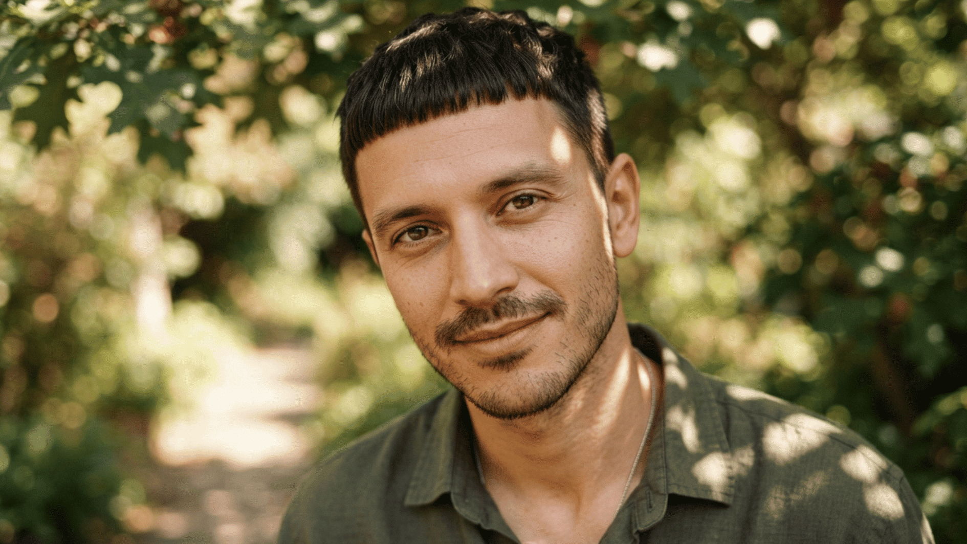man with ceasar hair cut