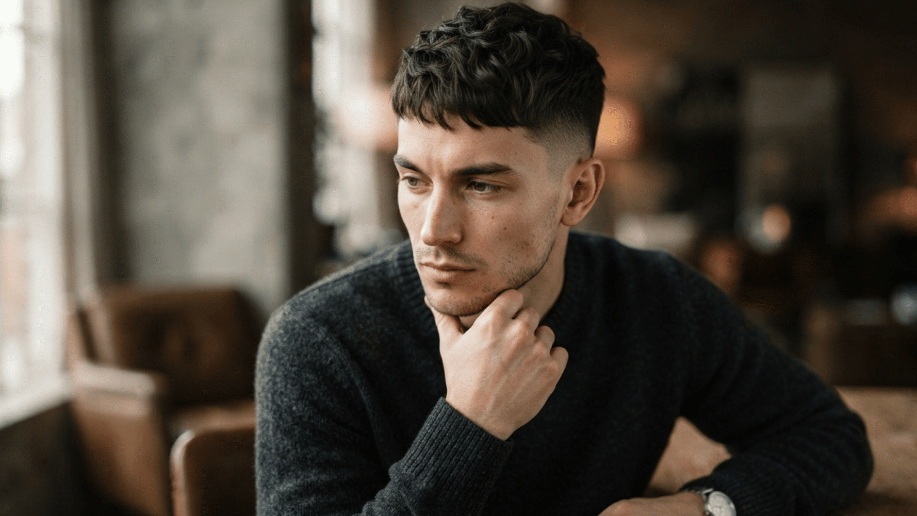 man with french cut