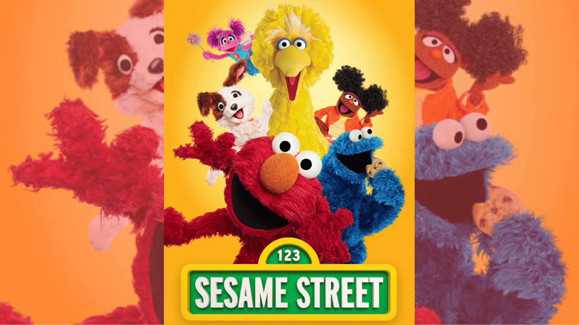 sesame street show with muppet characters teaching preschool skills through songs and stories